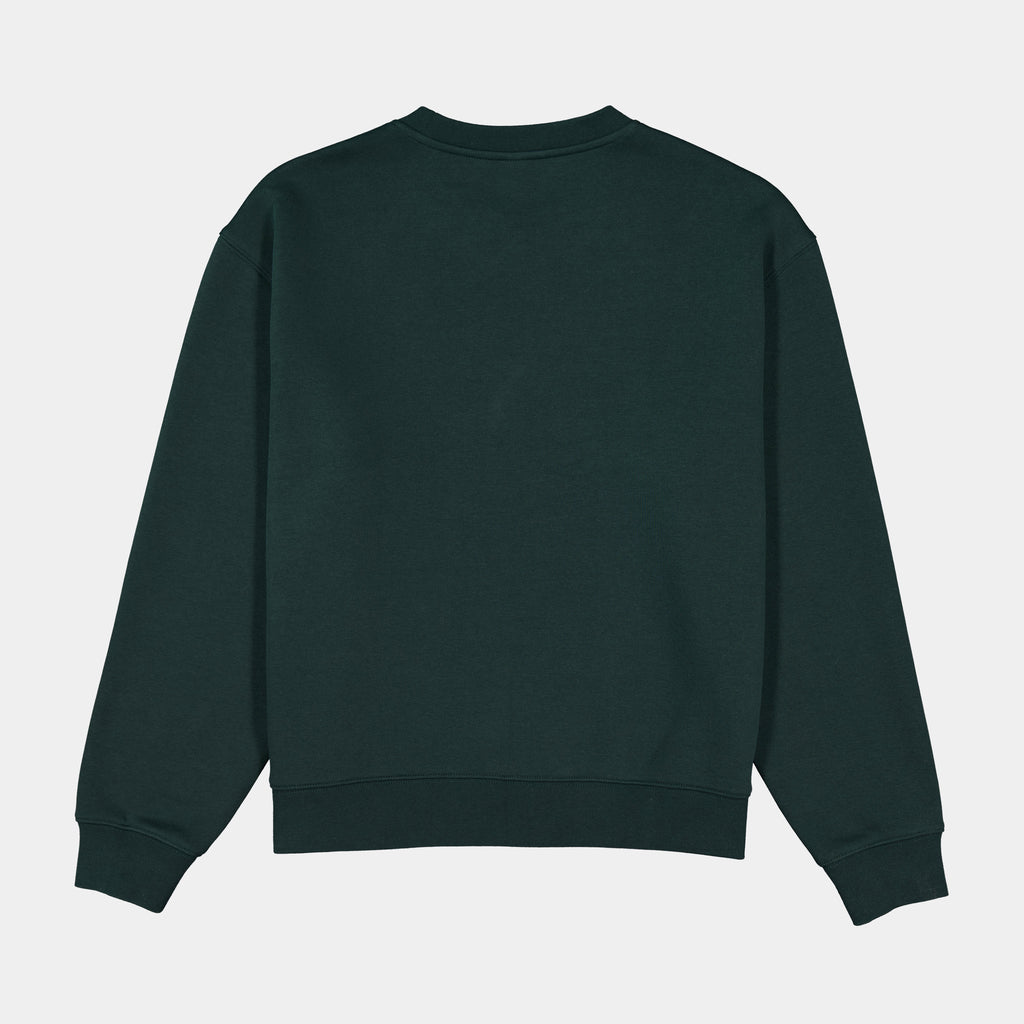 Scarab Green Womens Everyday Crew Sweatshirt