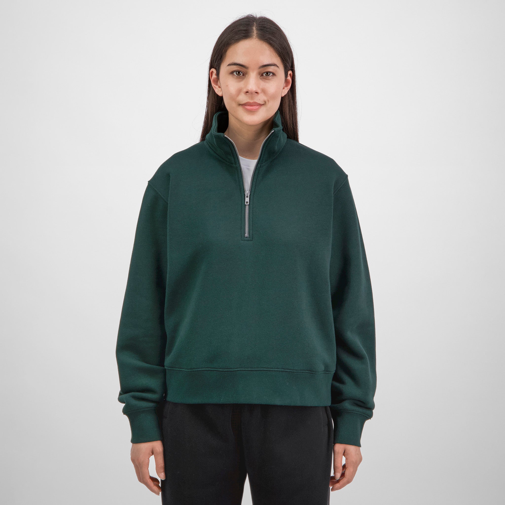 Scarab Green Womens Everyday 1/4 Zip