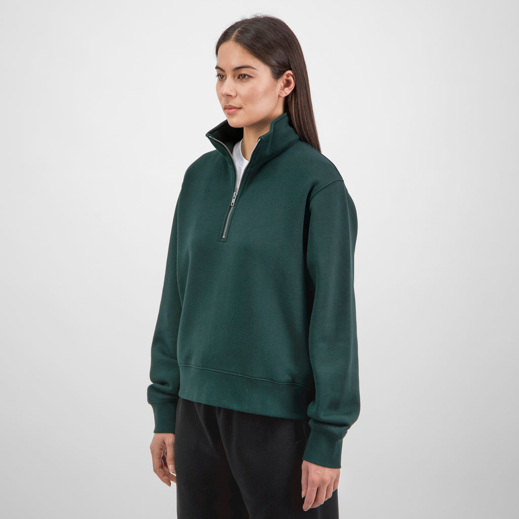Scarab Green Womens Everyday 1/4 Zip