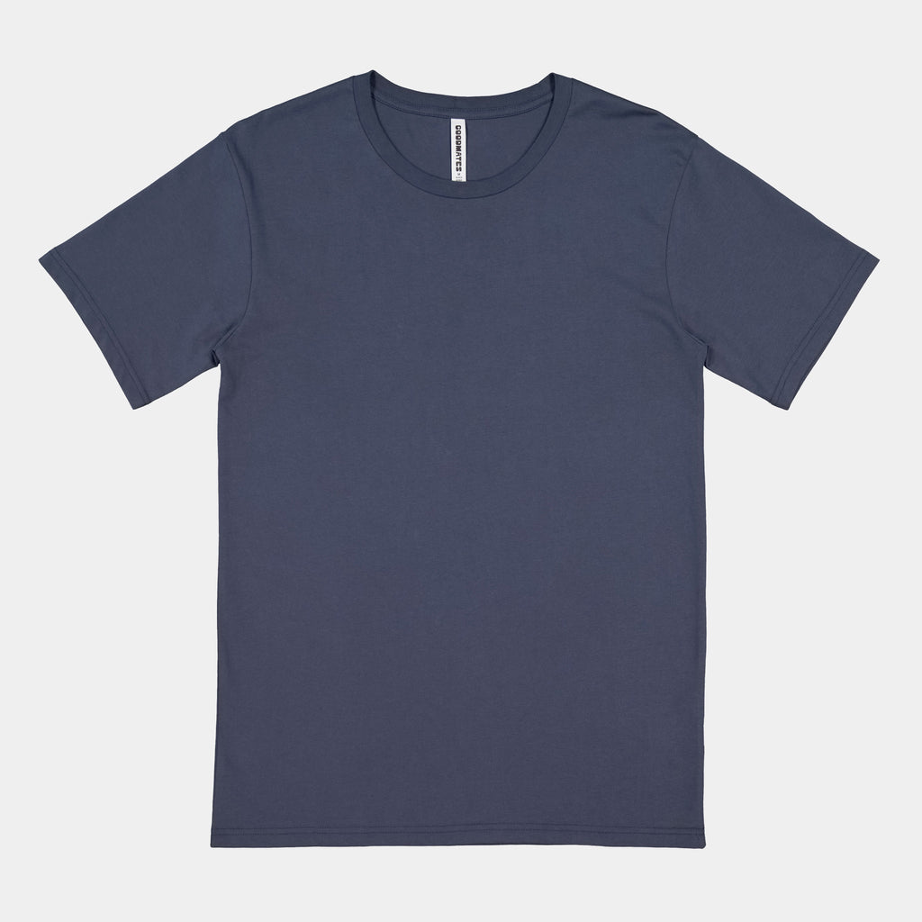 Steel Blue Mens Basis Short Sleeve Tee