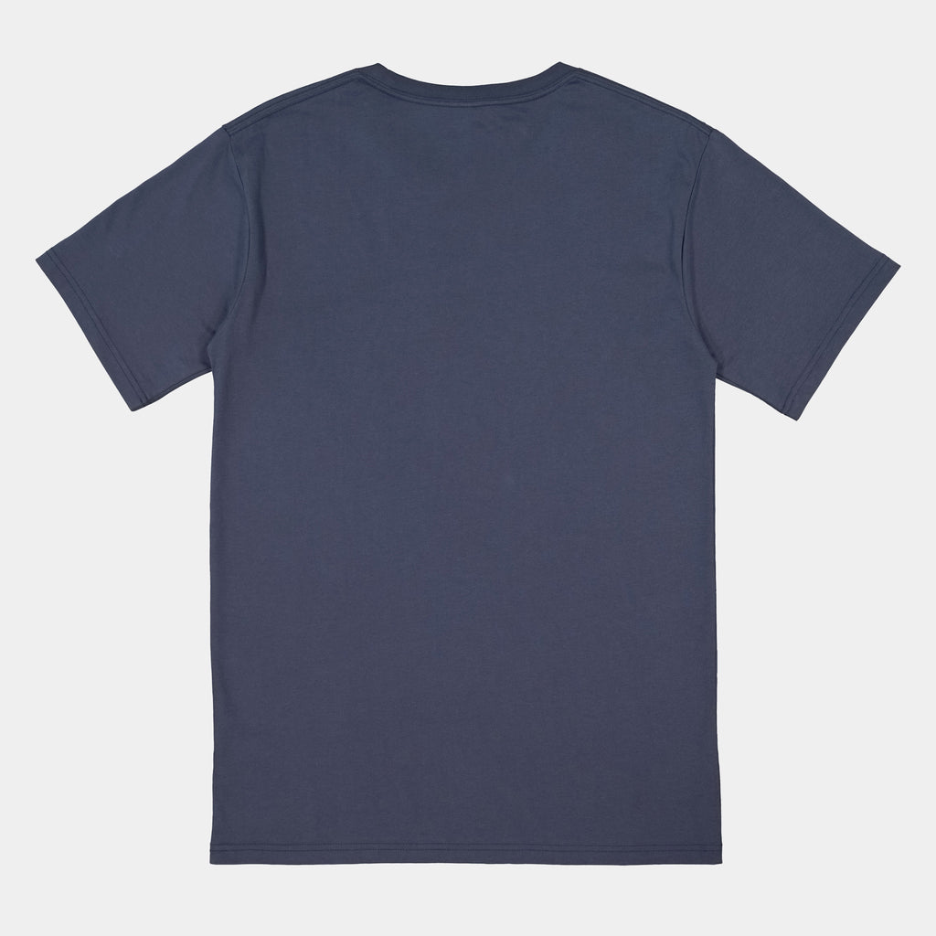 Steel Blue Mens Basis Short Sleeve Tee