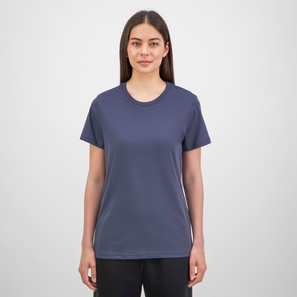 Steel Blue Basis Womens Short Sleeve Tee – GOODMATES