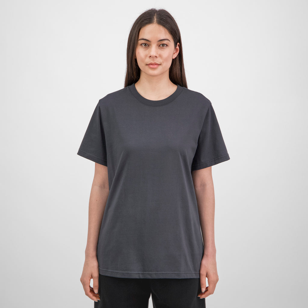 Washed Black Womens Everyday Short Sleeve Tee