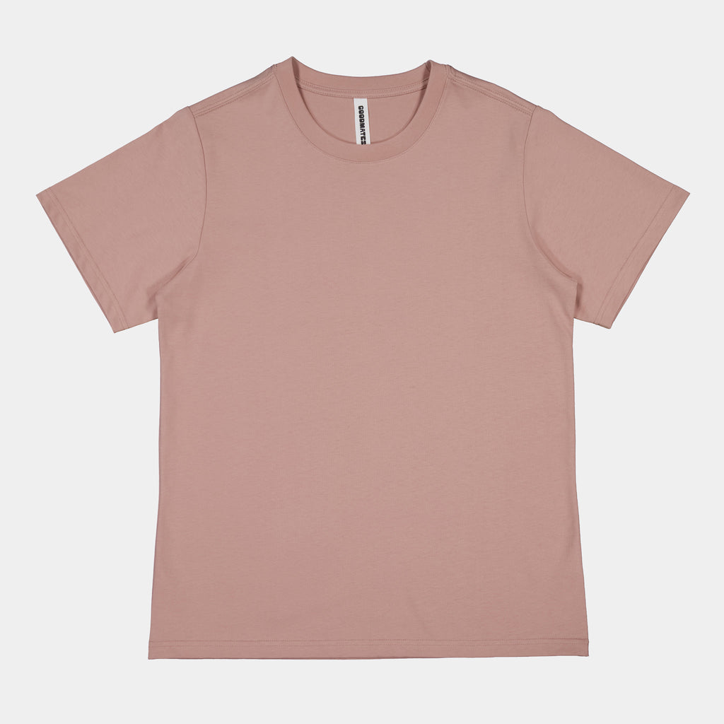 Washed Pink Womens Everyday Short Sleeve Tee