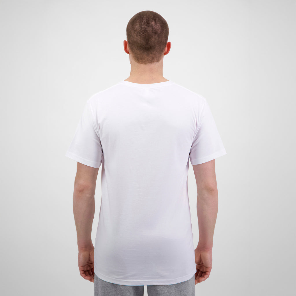 White Mens Basis Short Sleeve Tee